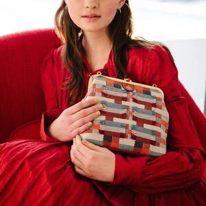 Authentic Mark Cross‎ x Meghan Spielman Handwoven Rare The Susanna Bag